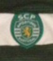 2001/02, formao do Sporting. Camisola listada de mangas compridas, de jogo