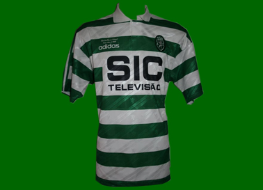 1995/96. Equipamento de Futebol do Sporting, usado na Final da Taa de Portugal por Yordanov