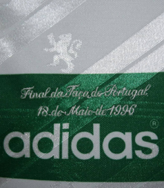 1995/96. Camisola de Futebol Adidas, usada em jogo por Yordanov na Final da Taa de Portugal