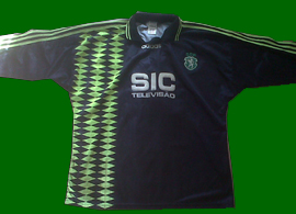 Goal keeper kit of Tiago in his first year in Sporting Lisbon 1995 96