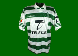 equipamento de jogo do Campeonato Nacional Sporting 1997 1998 Lus Miguel