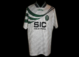 white away jersey worn by Vidigal in match Maccabi Haifa Sporting 1995