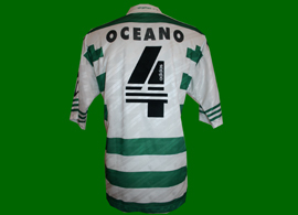 Equipamento de jogo do Oceano, campeonato nacional 97/98 Sporting Portugal