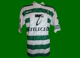 Sporting Lisbon match worn top, player Oceano 1997/98