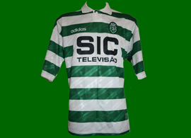 equipamento do Sporting Pedro Barbosa leo 95 96 SIC Adidas