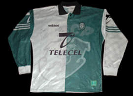 Sporting Lisbon Stromp longsleeved kit Adidas 1996 1997 Telecel