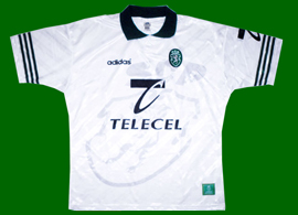 Away shirt Sporting Portugal Adidas 1996 1997 Telecel