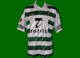 equipamento de jogo Sporting 1997 1998 Lang