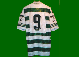 Camisa de jogo Iordanov 96 97 Sporting Portugal