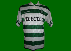 1997/98. Equipamento do Simo Sabrosa pr-eliminatria da Liga dos Campees Sporting - Beitar de Jerusalem, Israel