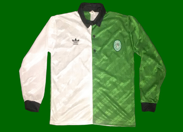 Camisola Adidas Stromp player issue, semelhante  usadas no jogo de apresentao aos scios, a 1 de Agosto de 1992