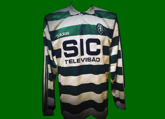 1995/96, equipamento Adidas do futebol do Sporting, Vujacic 1995/96