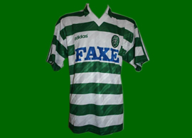 Sporting Lisbon football kit, worn in match, Adidas German make 93 94