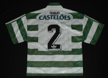 1994/95. Winner of Cup and Supercup. Adidas match worn shirt of Nelson Alves