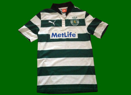 Camisola listada da Academia Sporting Alta de Lisboa 2012 13