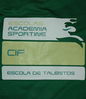 Equipamento listado da Escola Academia Sporting CIF 2011 12