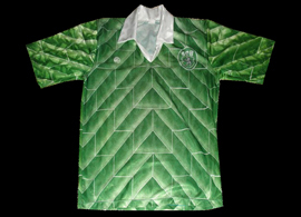 camisola do Sporting Clube Brandoense, equipamento de jogo, fim dos anos 1980 ou incio dos anos 1990