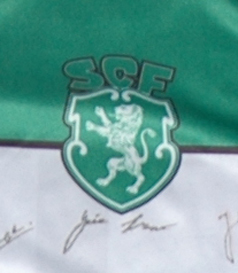 Sporting Clube Ferreirense, Affiliate nº 123 of Sporting Lisbon. Hooped 2013/14 jersey, signed by the