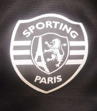 Sporting Clube de Paris Filial nº143 do SCP. Equipamento alternativo negro de jogo de Futsal