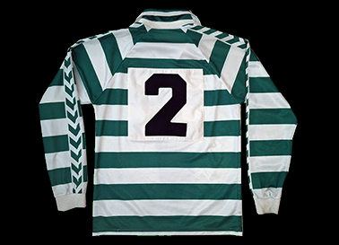 Modelo de 1988/89, tal como usado pelo futebol leonino