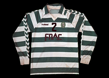 Modelo de 1988/89, tal como usado pelo futebol leonino