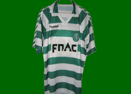 Sporting Lisbon kit match worn by Oceano 1987