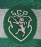 Match worn Sporting Lisbon jersey, make Hummel with sponsor Nissan 1989 90