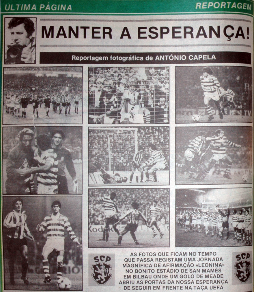 Athletic Bilbau - Sporting 27 de novembro de 1985