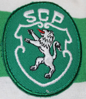 Sporting 1983/1984. Equipamento de jogo Le Coq Sportif, do Jordão