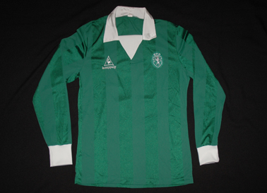 Camisola Sporting-Athletic Bilbao, 1/8 de final da Taa UEFA, 1985 Le Coq Sportif