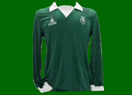 Sporting Lisbon match worn kit pre-season 1984 85