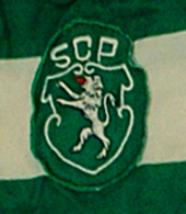 Equipamento de jogo listado Le Coq Sportif, do Litos 1984/85