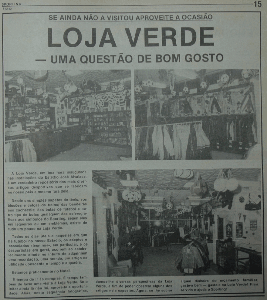 Prendas de Natal na Loja Verde - Uma questo de bom gosto