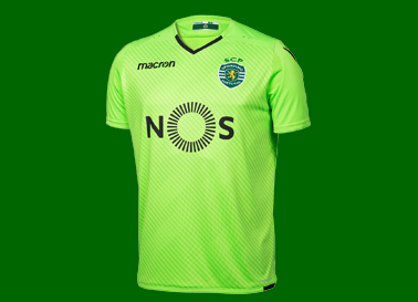 2017/18. Camisola de guarda redes amarela do Sporting