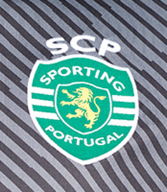 2017/18. Equipamento de guarda redes cinzento do Sporting