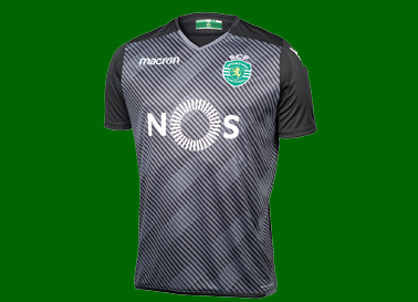 2017/18. Camisola de guarda redes preta do Sporting