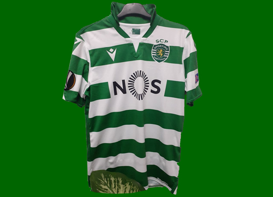 2019/20. Camisola de jogo do Sporting, do Jes Rodriguez