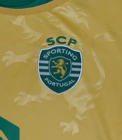 Sporting Lisbon 2014/15 away shirt in gold/yellow