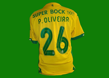 Equipamento de jogo de Paulo Oliveira