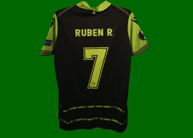 2017/18. Camisola Champions de jogo do Rben Ribeiro