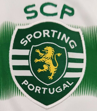 2020/21. Camisola listada do Sporting player issue NOS 5G