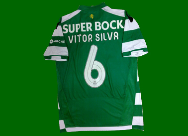 2014/15, Bench worn shirt by Vitor Silva, pre season