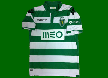 Os equipamentos do Sporting de jogo so iguais s rplicas