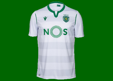 2019/20. Equipamento do Sporting segundo alternativo branco