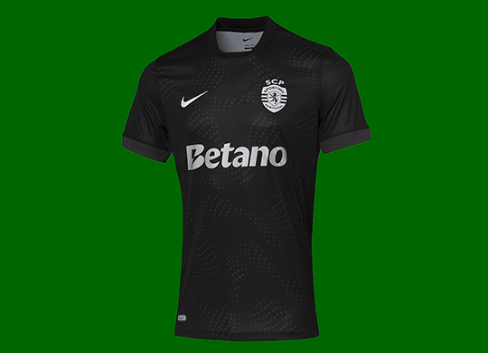 2025/26. Camisola do Sporting da Loja Verde alternativa negra