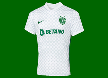 Camisola do Sporting Clube de Portugal, 2023/24. Equipamento alternativo branco