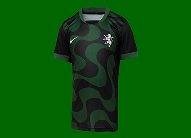 2025/26. Camisola do Sporting da Loja Verde alternativa preta de criana sem patrocnio