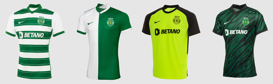 todas as camisolas Nike: nova camisola do Sporting Nike 2021/22