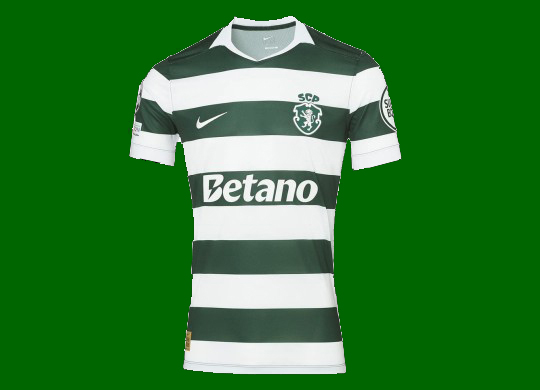 2026/27. Camisola do Sporting Nike listada modelo Champions