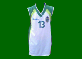 2012/2013. Matchworn basketball jersey, from a U12 team Gil Vicente highschool